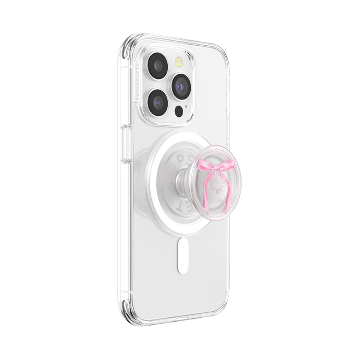 Pink Bow PopGrip for MagSafe, PopSockets