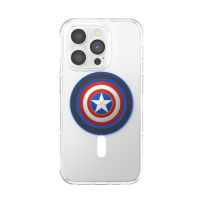 Enamel Captain America's Shield PopGrip for MagSafe