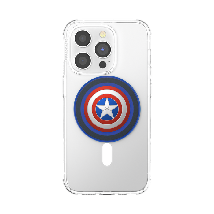 Enamel Captain America's Shield PopGrip for MagSafe, PopSockets