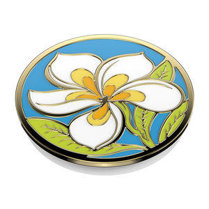 Plumeria Polished Enamel PopGrip, PopSockets