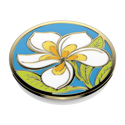 Plumeria Polished Enamel PopGrip