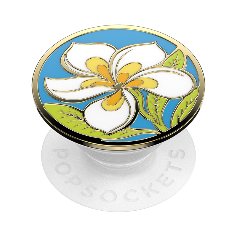 Plumeria Polished Enamel PopGrip