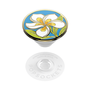 Plumeria Polished Enamel PopGrip, PopSockets