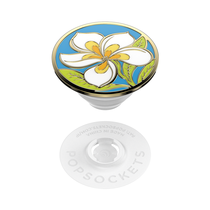 Plumeria Polished Enamel PopGrip, PopSockets