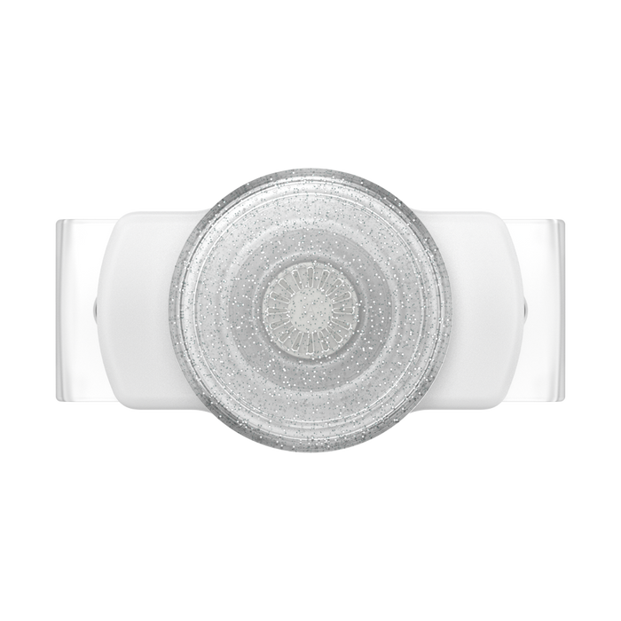 Clear Glitter Silver Slide Stretch, PopSockets