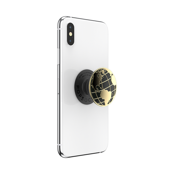 Globe Trotter Polished Enamel PopGrip, PopSockets