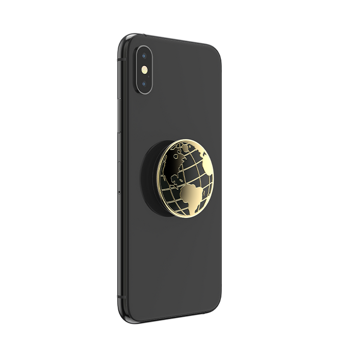 Globe Trotter Polished Enamel PopGrip, PopSockets