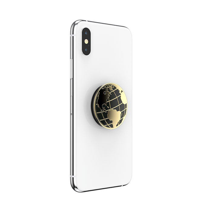 Globe Trotter Polished Enamel PopGrip, PopSockets