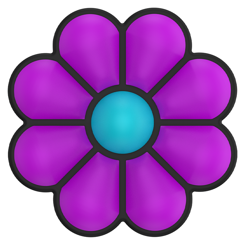 塗鴉雛菊紫色 PopGrip 